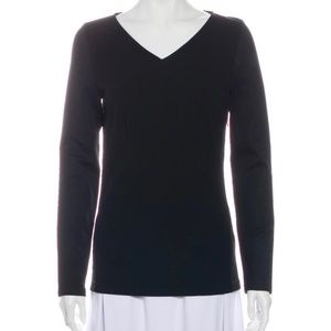 Givenchy V-Neck Long Sleeve Top
